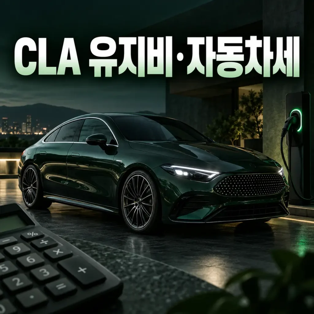 벤츠 CLA 전기차 유지비 얼마｜충전비·자동차세·보험료 계산