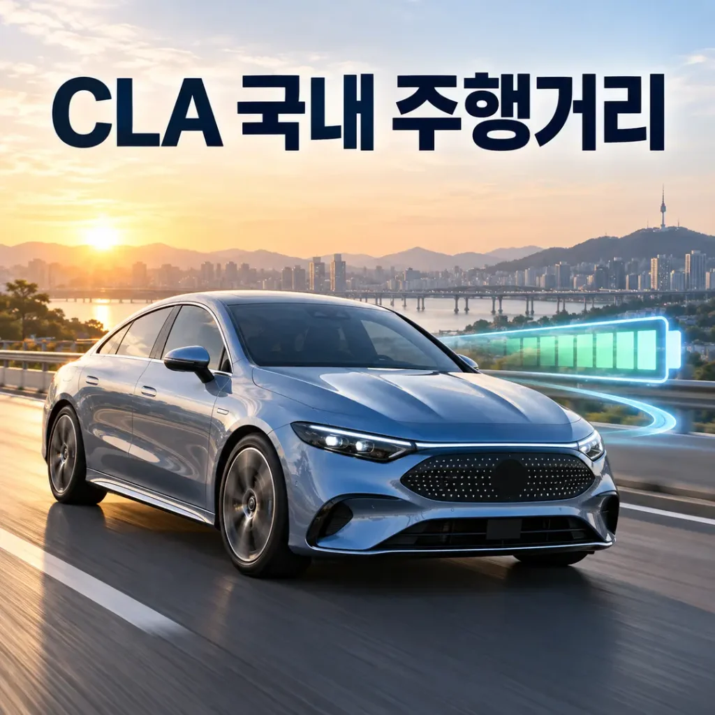벤츠 CLA 전기차 국내 주행거리 얼마|WLTP 542·792km 차이 확인