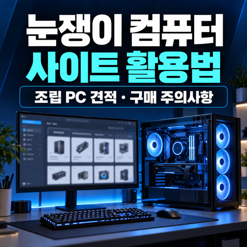 눈쟁이 컴퓨터 사이트 활용법과 조립 PC 견적 및 구매 시 주의사항 가이드