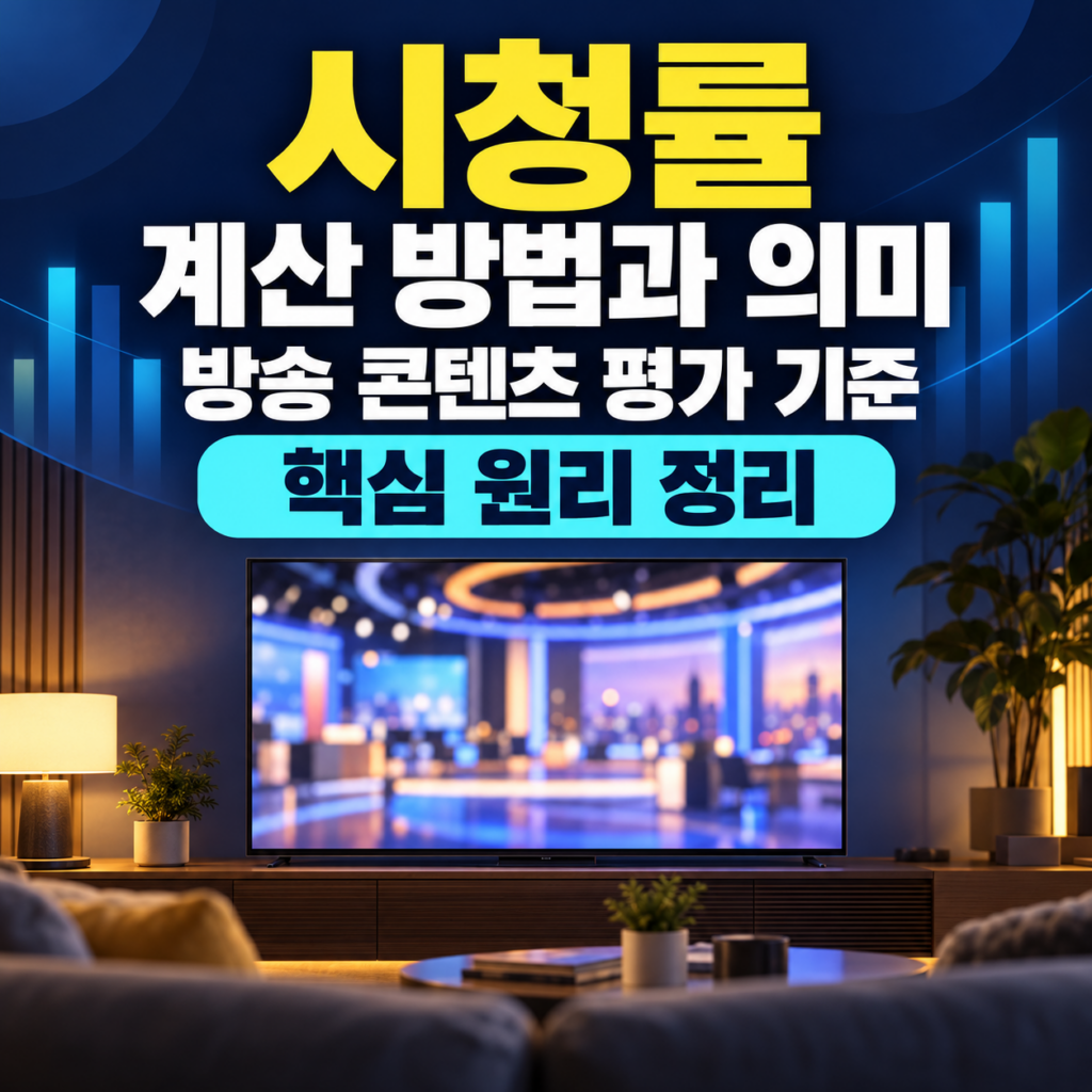 시청률이란 무엇인가? 방송 업계의 숨겨진 계산 방식과 영향력 분석