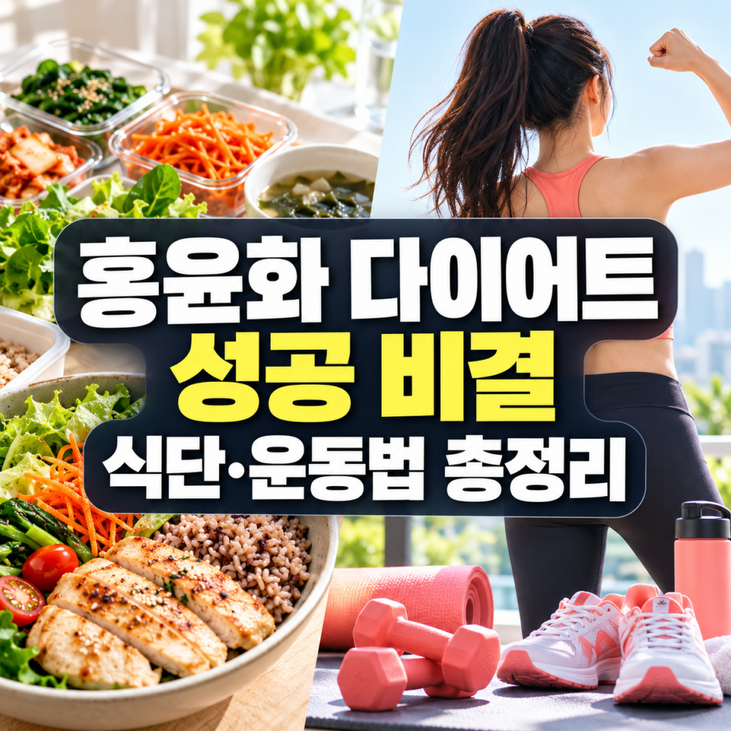 홍윤화 다이어트 성공 비결과 요요 없는 체중 감량 식단 및 운동법 완벽 정리